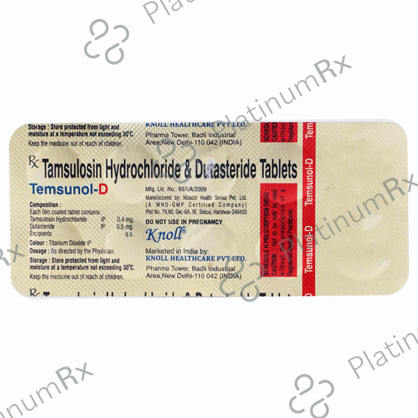 Temsunol D 0.5/0.4mg Tab 10s