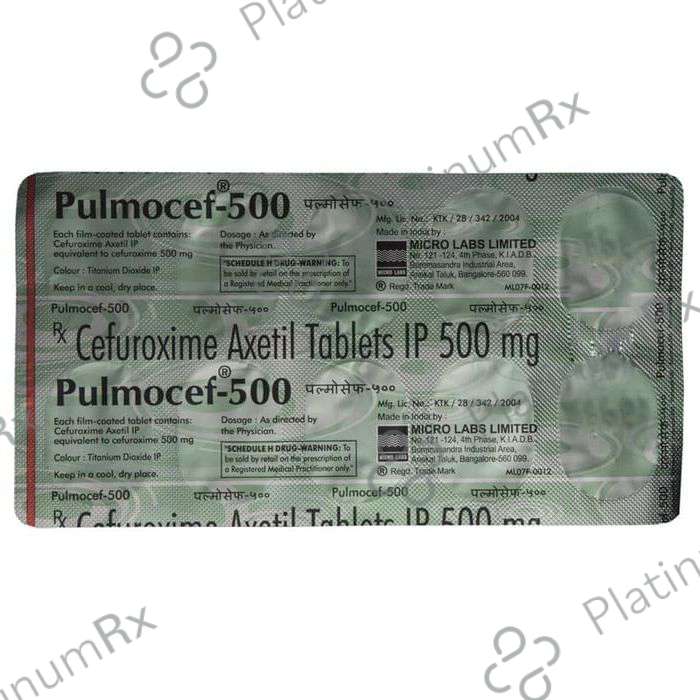 Pulmocef 500mg Tablet 10s