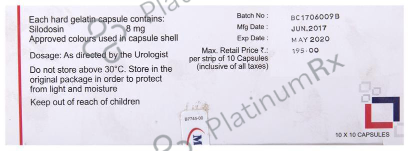 Silotrif 8mg Capsule 10s