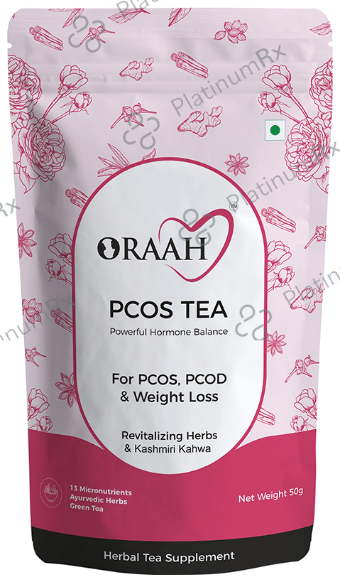 Oraah PCOS Revitalizing Herbs & Kashmiri Kahwa Green Tea (50gm Each) 1 Pack