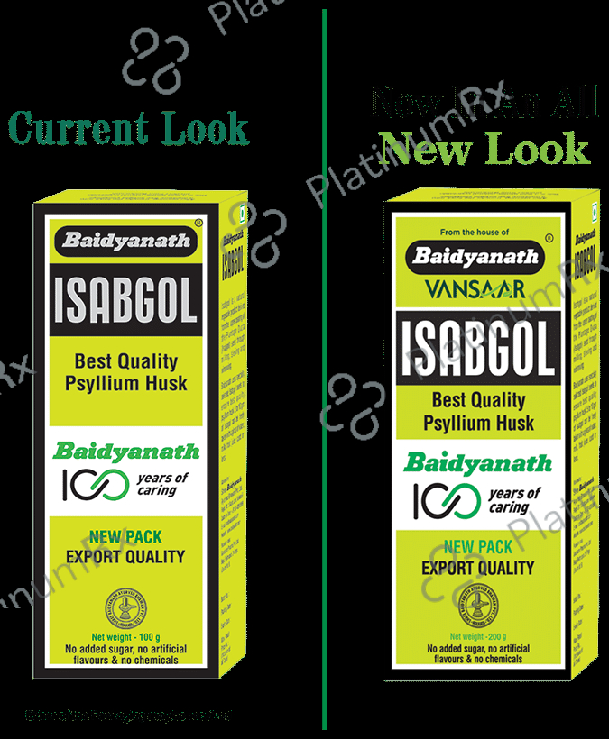 Baidyanath Vansaar Isabgol Psyllium Husk Powder - For Immunity & Constipation Relief 100 gm