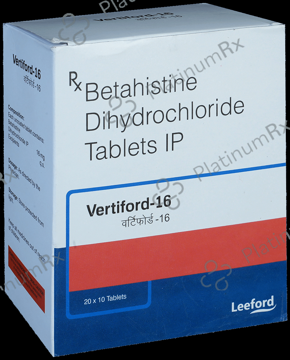 Vertiford 16mg Tablet 10s
