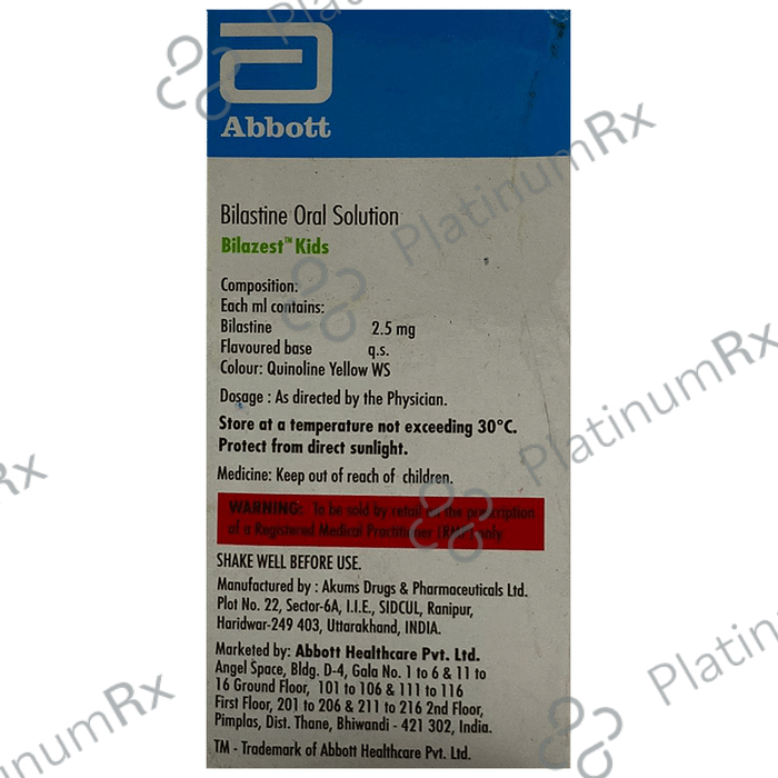 Bilazest Kids Oral Solution