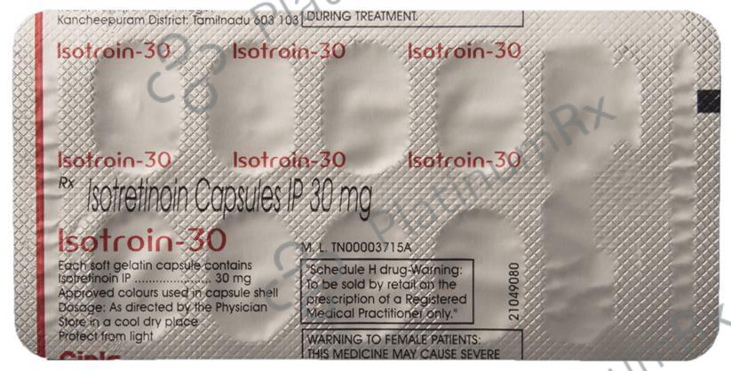 Isotroin 30mg Capsule 10s