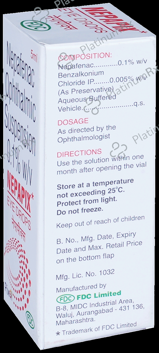 Nepapix 0.1% Eye Drop 5ml