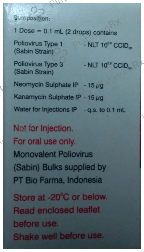 Biopolio B1/3 Oral Vaccine