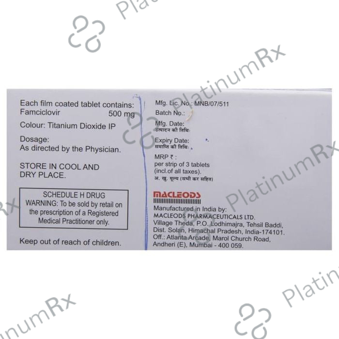 Famcimac 500mg Tablet 3s