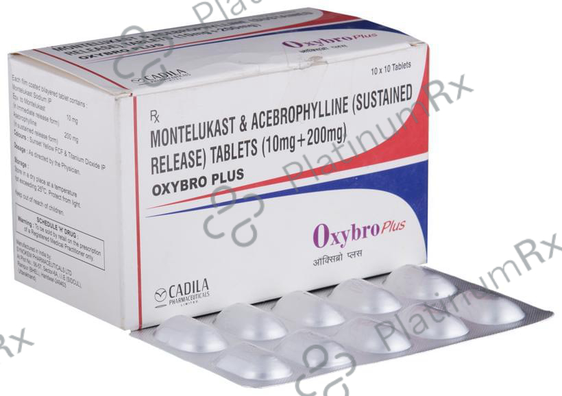 Oxybro Plus 200/10mg Tablet SR 10s