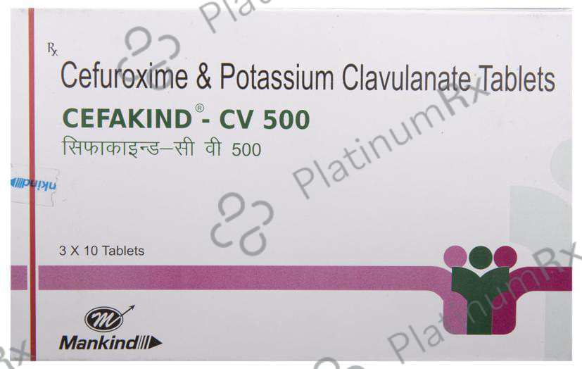 Cefakind CV 500/125mg Tablet 10s