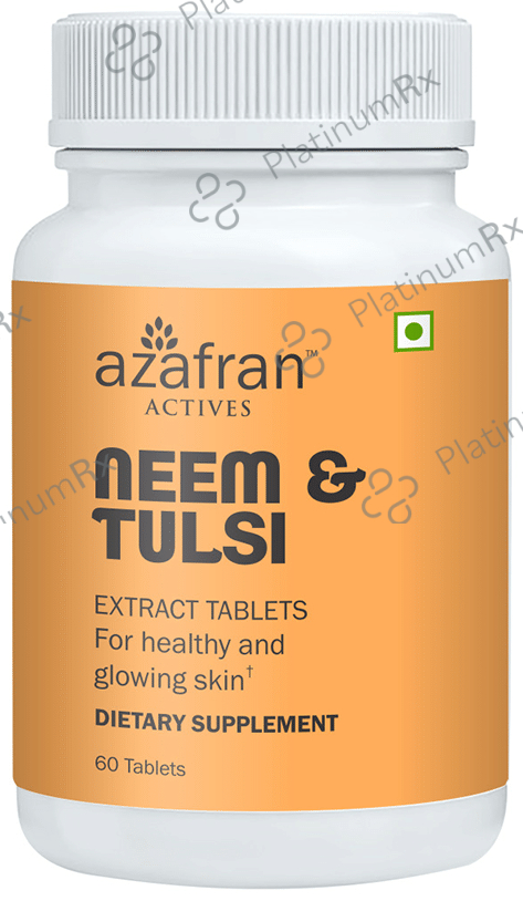 Azafran Actives Neem & Tulsi Extract Tablet