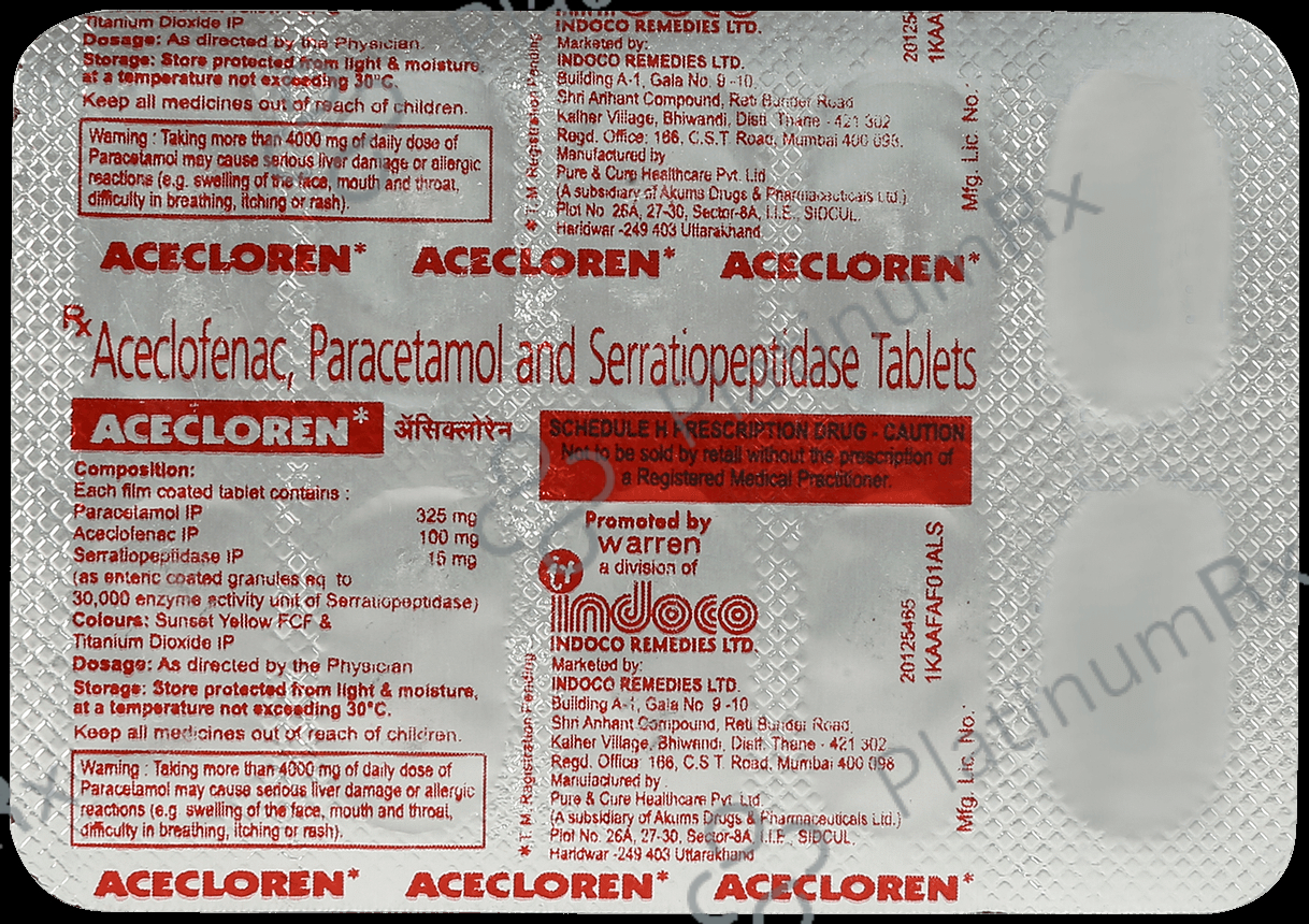 Acecloren Tablet 10s
