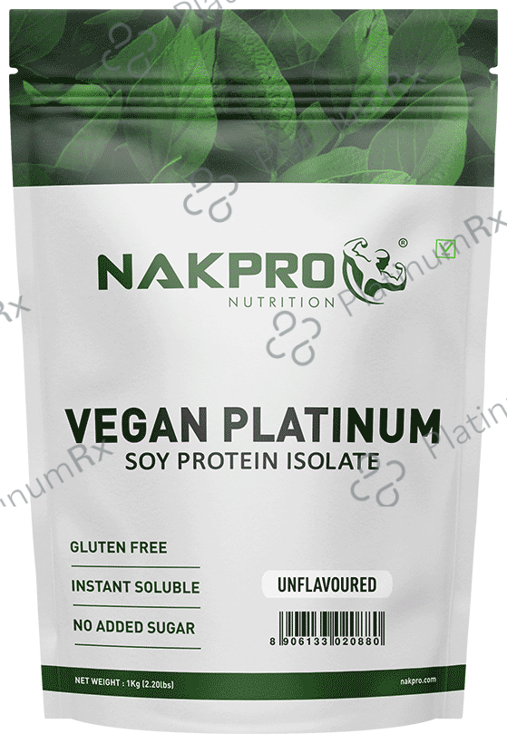 Nakpro Nutrition Vegan Platinum Soy Protein Isolate Unflavoured