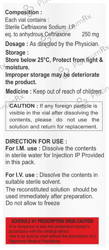 Cefovax 250 Injection