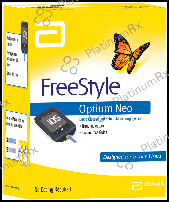 FreeStyle Optium Neo Blood Glucose and Ketone Monitoring System with 10 FreeStyle Optium H ?-Ketone Test Strip