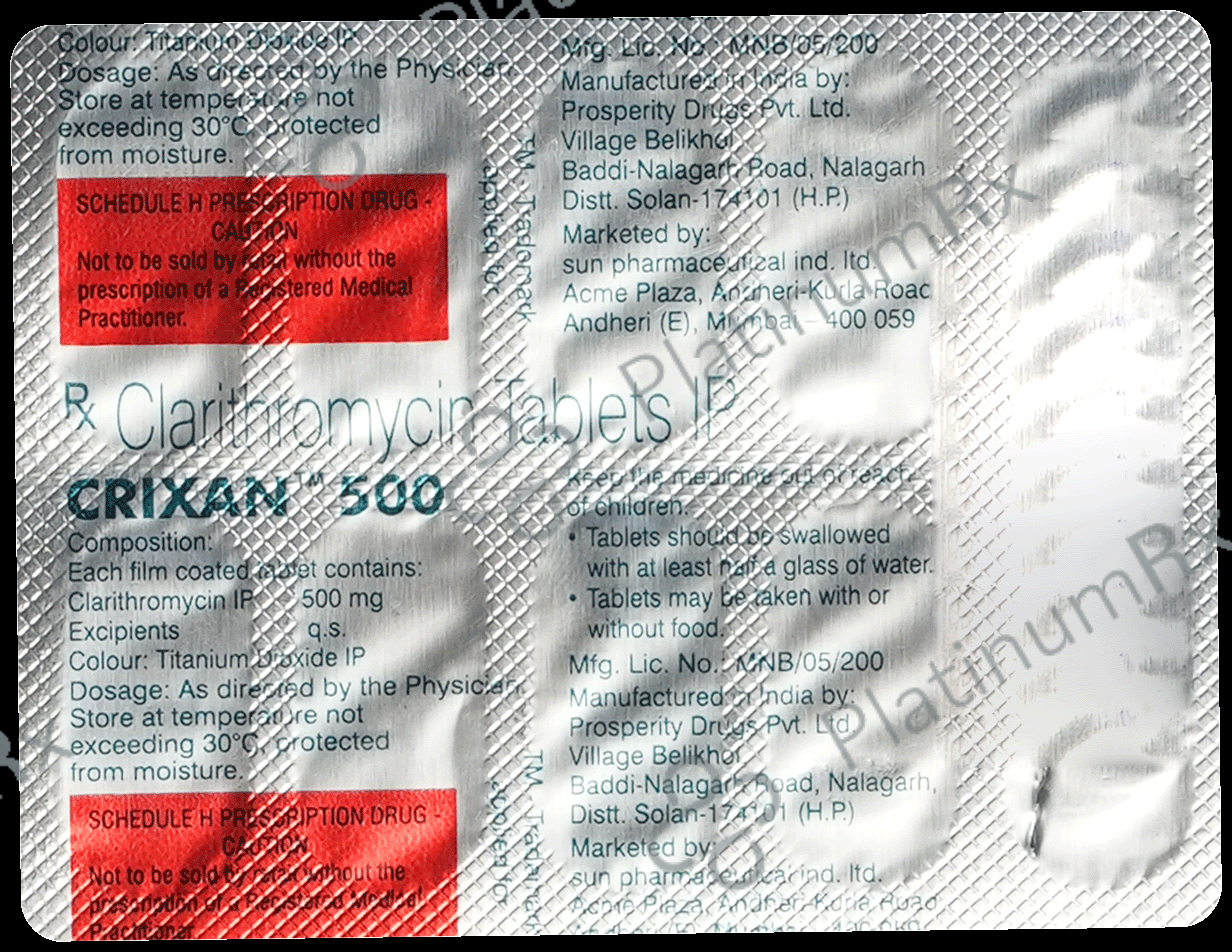 Crixan 500mg Tablet 10s