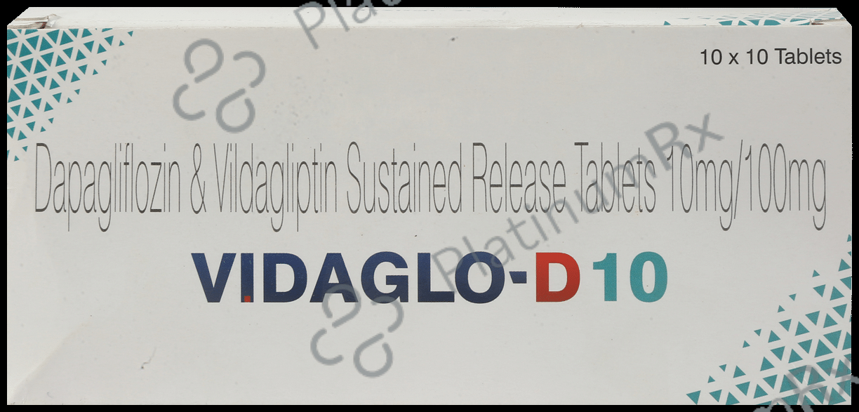 Vidaglo D 10/100mg Tablet 10s
