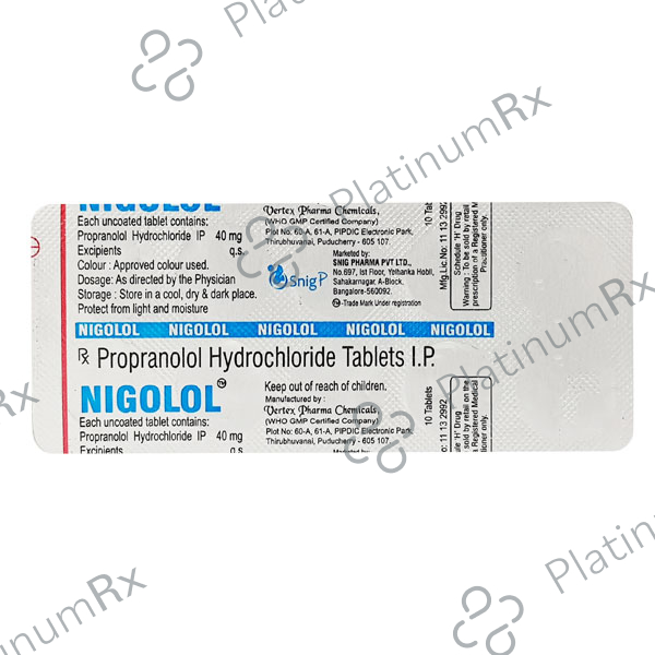 Nigolol 40mg Tablet 10s