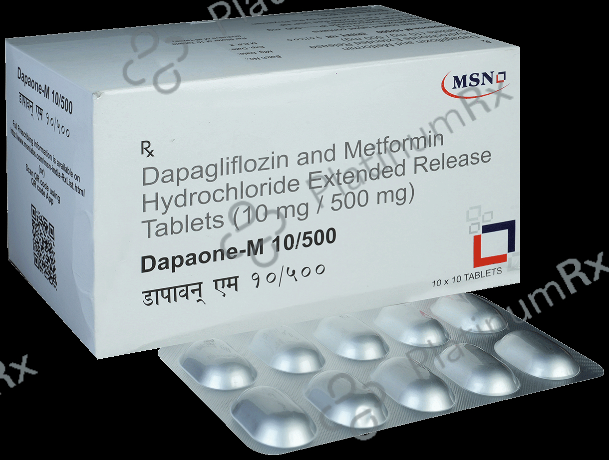 Dapaone M 10/500mg Tablet ER 10s