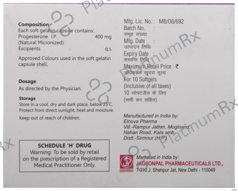 Uterone 400 Capsule
