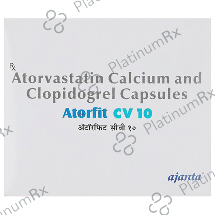 Atorfit CV 10/75mg Capsule 15s