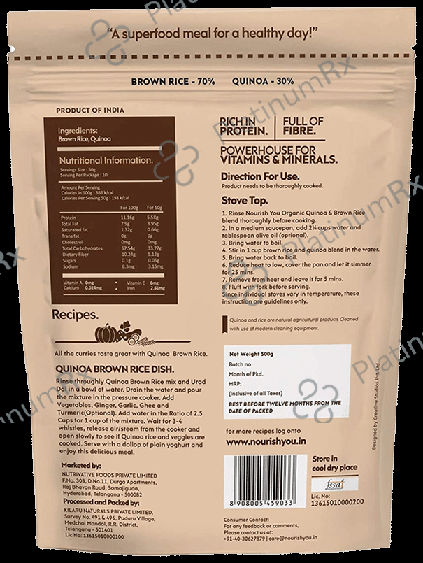 Nourish You Organic Quinoa with Brown Rice Mix