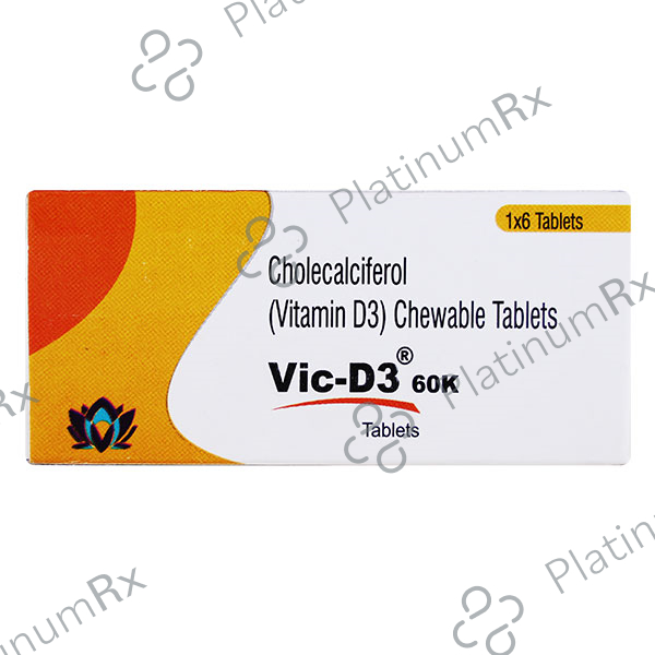 Vic D3 60000IU Tablet 6s
