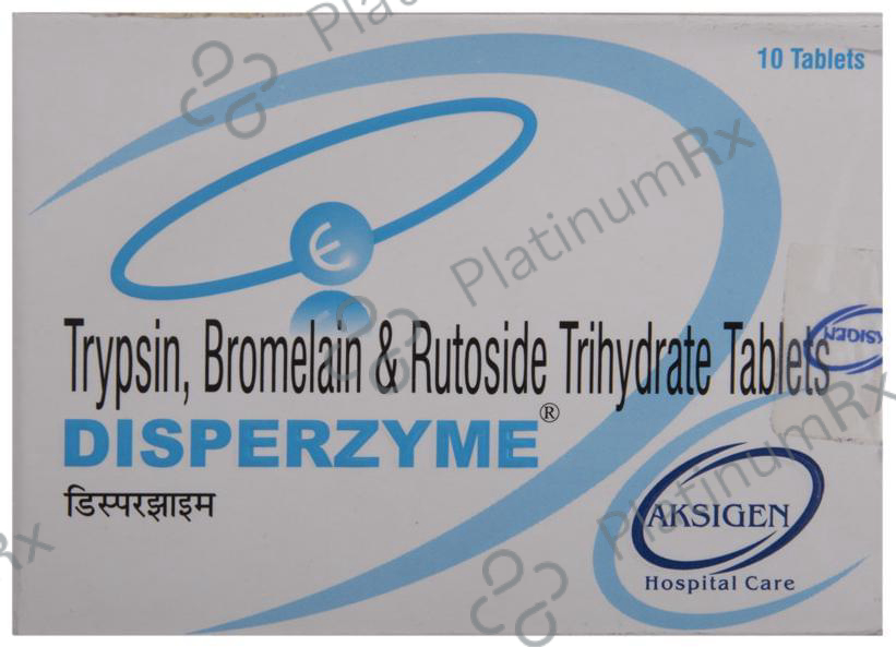 Disperzyme 180/200/96mg Tablet 10s