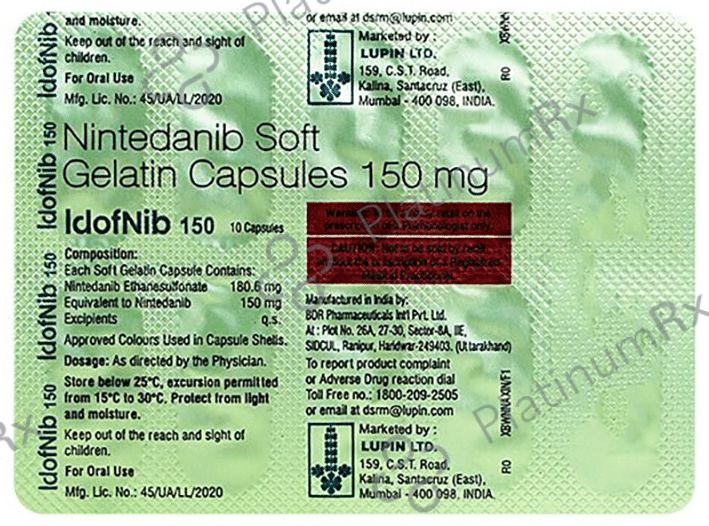 Idofnib 150 Soft Gelatin Capsule