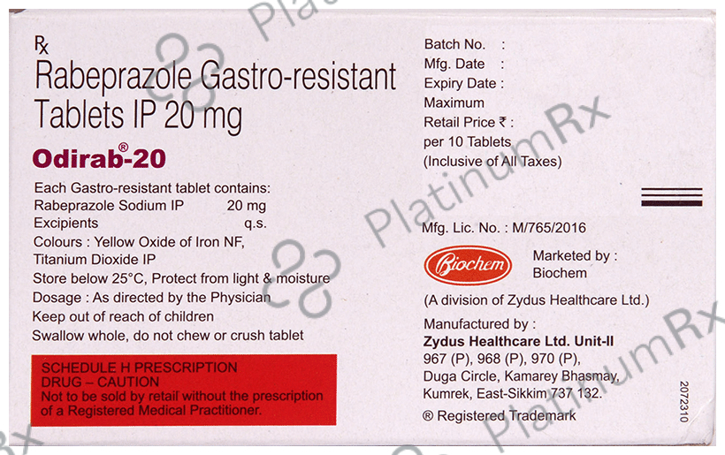 Odirab 20mg Tablet