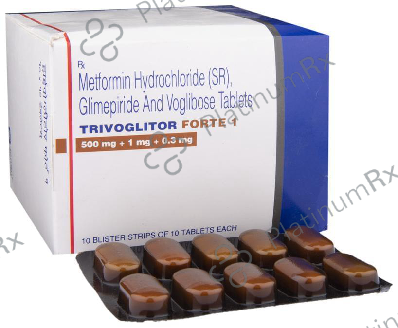 Trivoglitor Forte 1/500/0.3mg Tab SR 10s