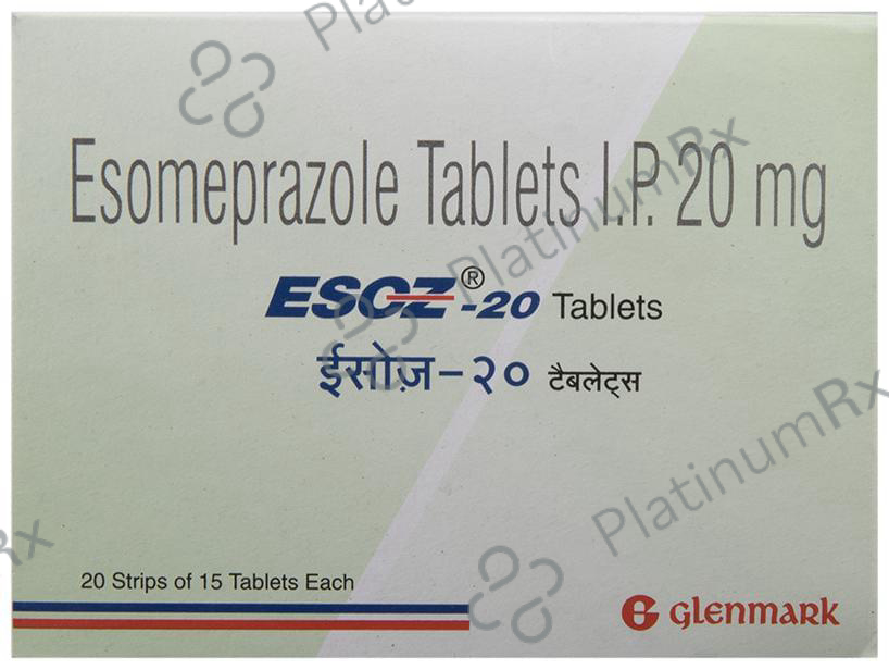 Esoz 20mg Tablet 15s