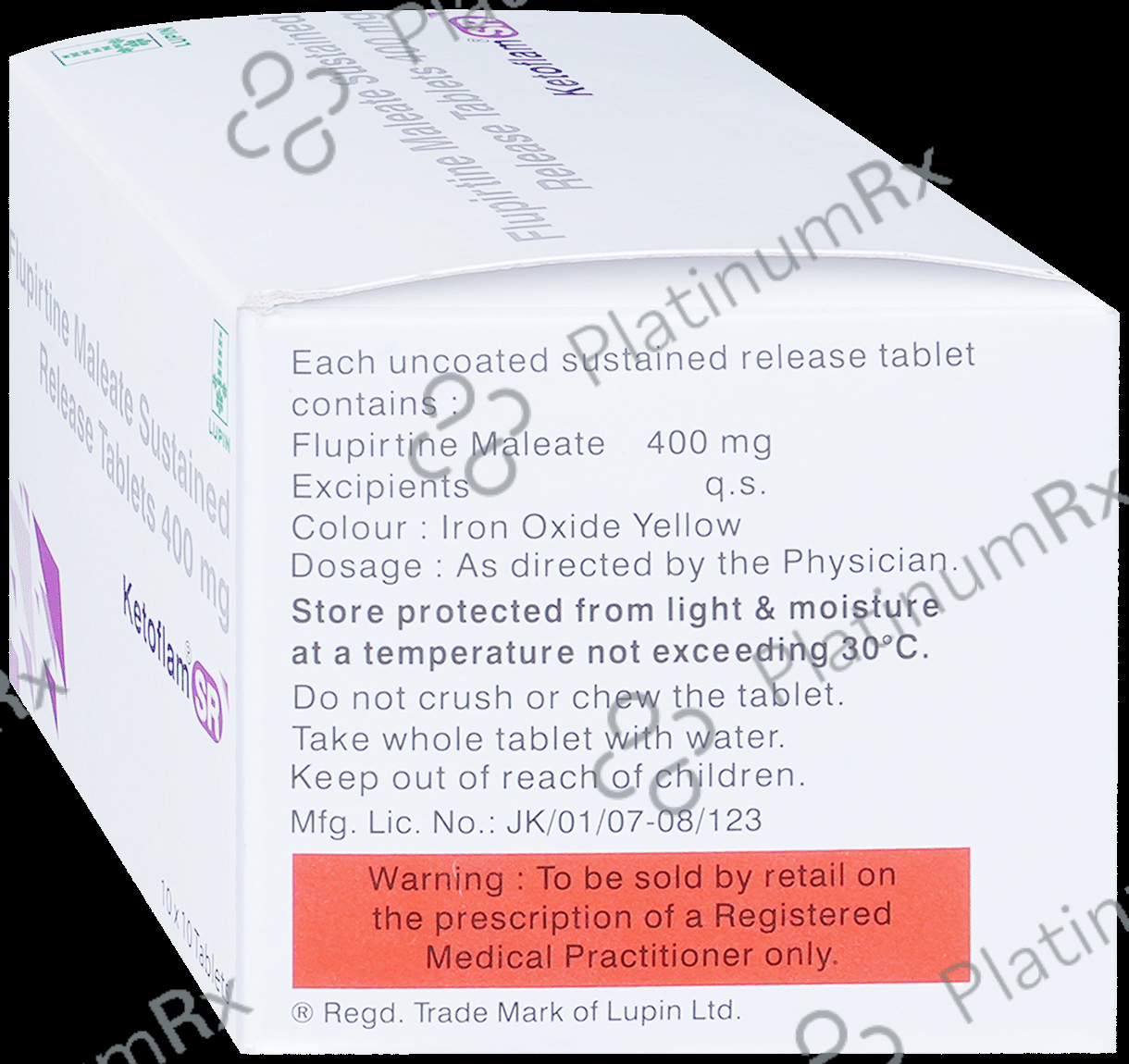 Ketoflam 400mg Tablet SR 10s