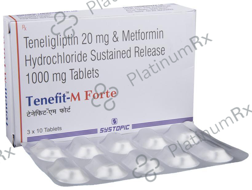 Tenefit M Forte 1000/20mg Tablet SR 10s