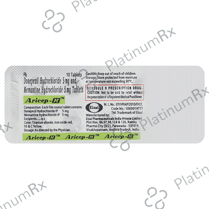 Aricep M 5/5mg Tablet 10s