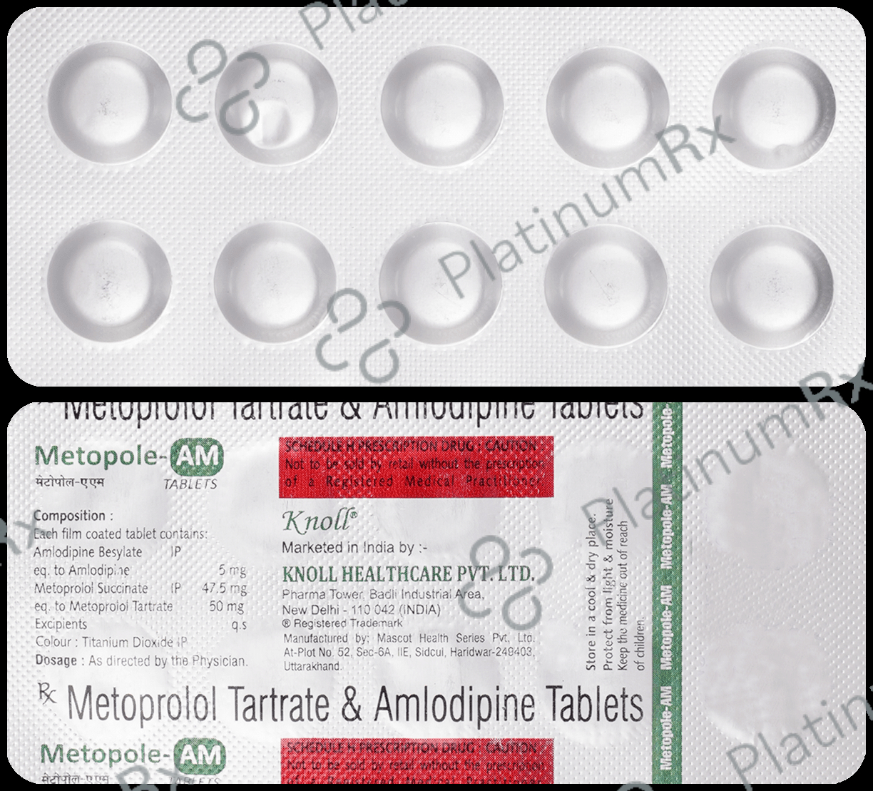Metopole AM 5/50mg Tablet 10s