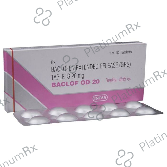 Baclof OD 20 Tablet ER 10 Tablet ER