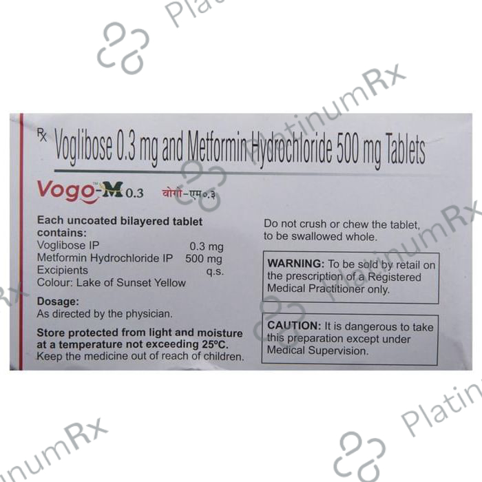 Vogo M 0.3/500mg Tablet 10s
