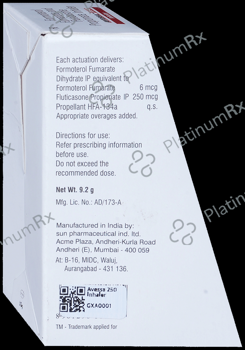 Avessa 6/250mcg Inhaler 120MDI
