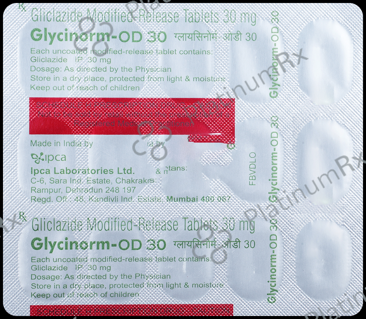 Glycinorm OD MR 30mg Tablet 15s
