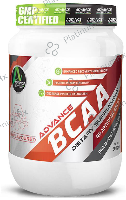 Advance Nutratech BCAA Powder Unflavoured 200 gm