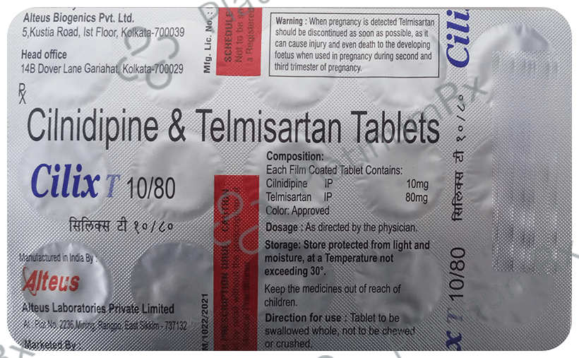 Cilix T 10mg/80mg Tablet