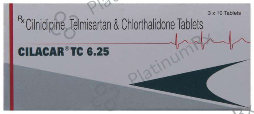 Cilacar TC 6.25/10/40mg Tablet 10s