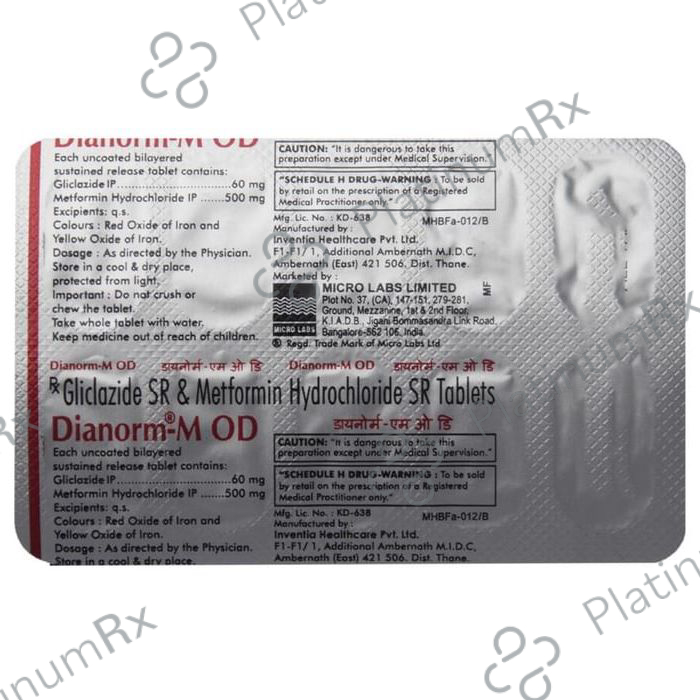 Dianorm-M OD Tablet SR 10 Tablet SR