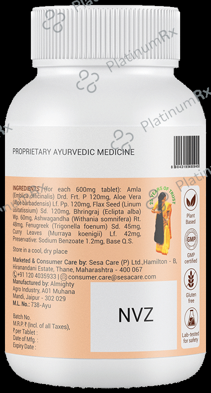Sesa Ayurvedic Hair & Immunity Booster Tablet