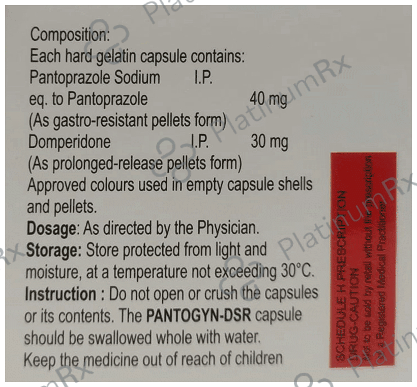 Pantogyn D 30mg/40mg Capsule SR