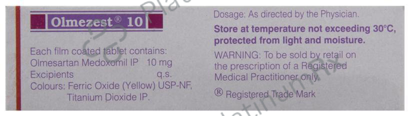 Olmezest 10mg Tablet 10s