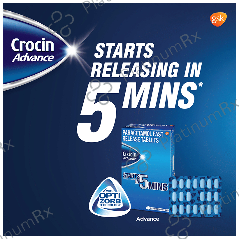 Crocin Advance 500mg Tablet 20s