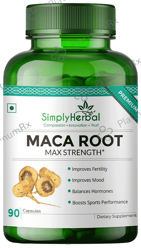 Simply Herbal Maca Root 800mg Vegetarian Capsules