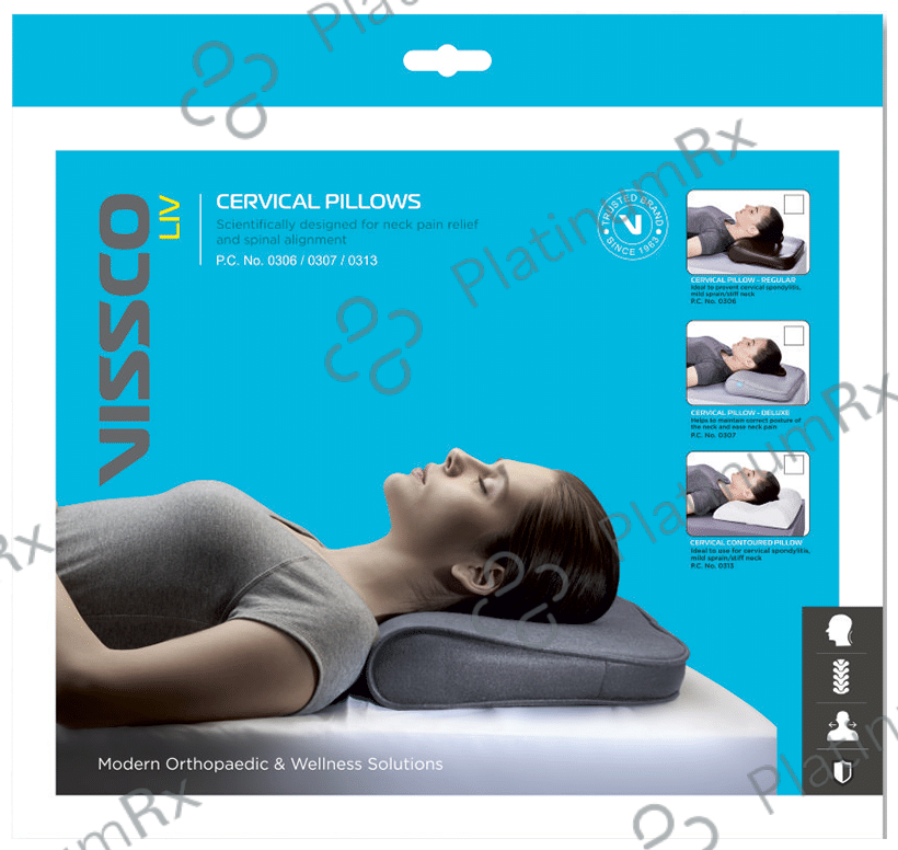 Vissco LIV Cervical Pillow Universal Grey