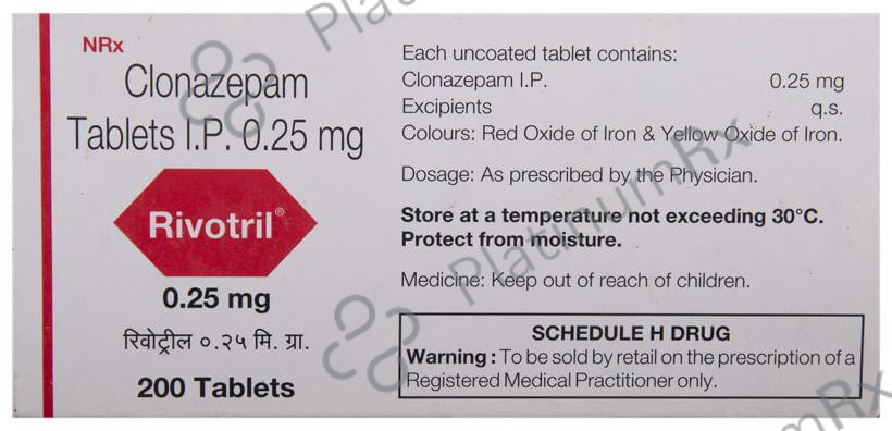 Rivotril 0.25mg Tablet